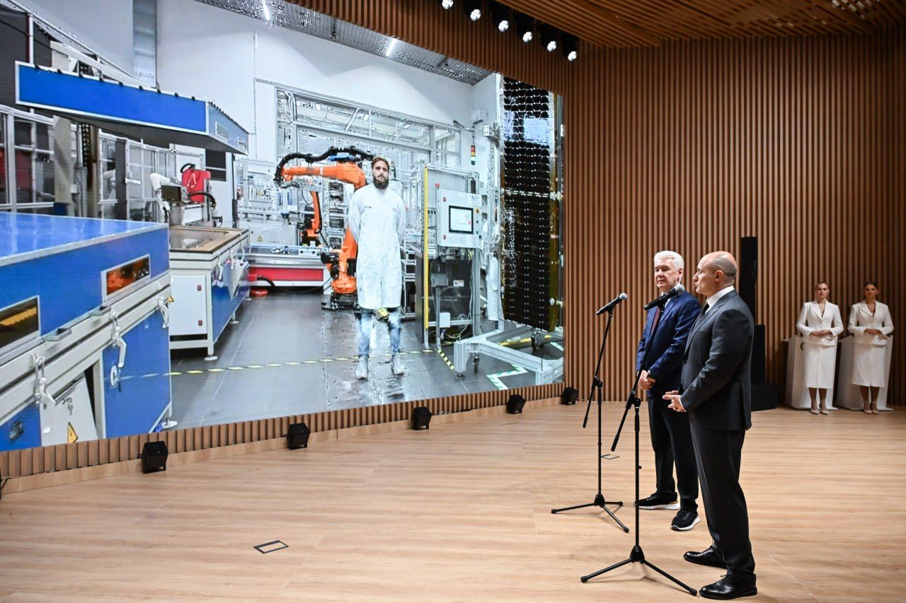Sobyanin launched solar panel production at SEZ "Technopolis Moscow"