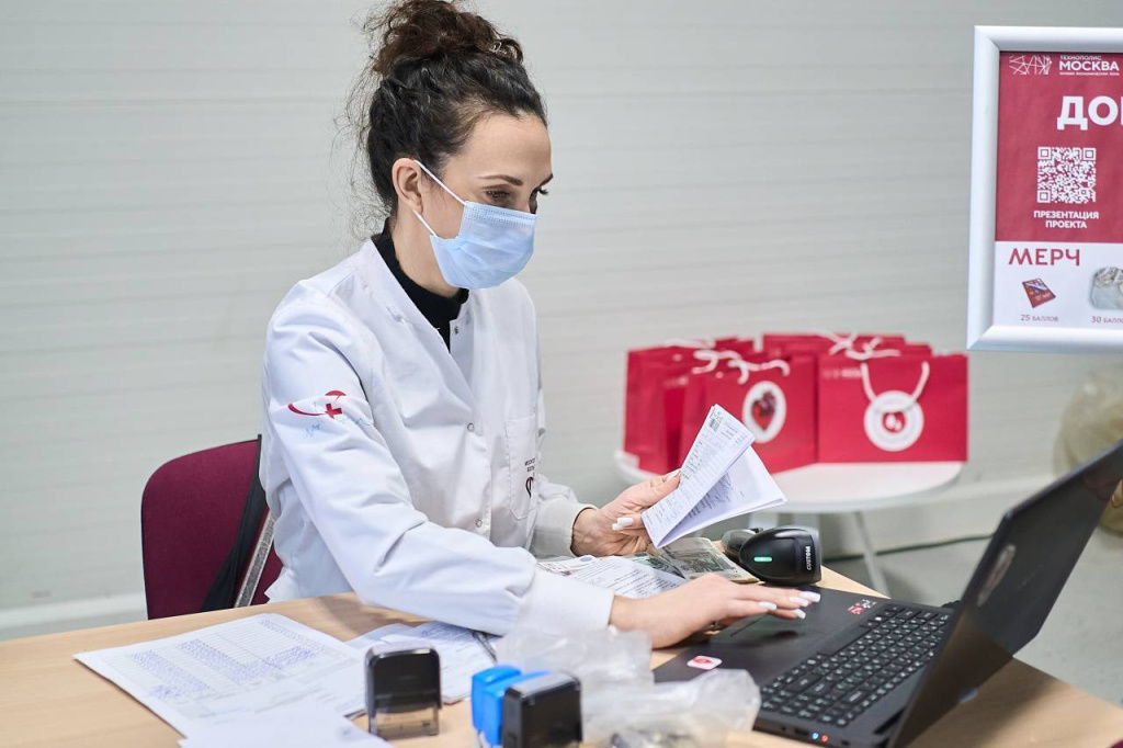 Donors from the Moscow Technopolis Special Economic Zone (SEZ) have donated over 670 liters of blood since 2021