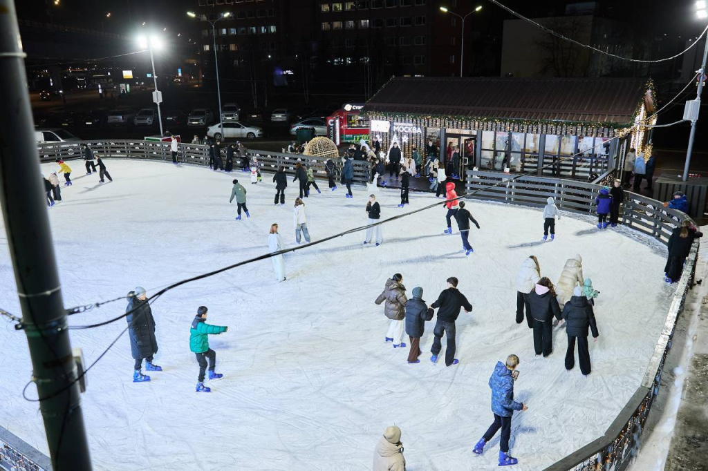 The skating rinks in the Technopolis Moscow SEZ were visited by almost 25 thousand people