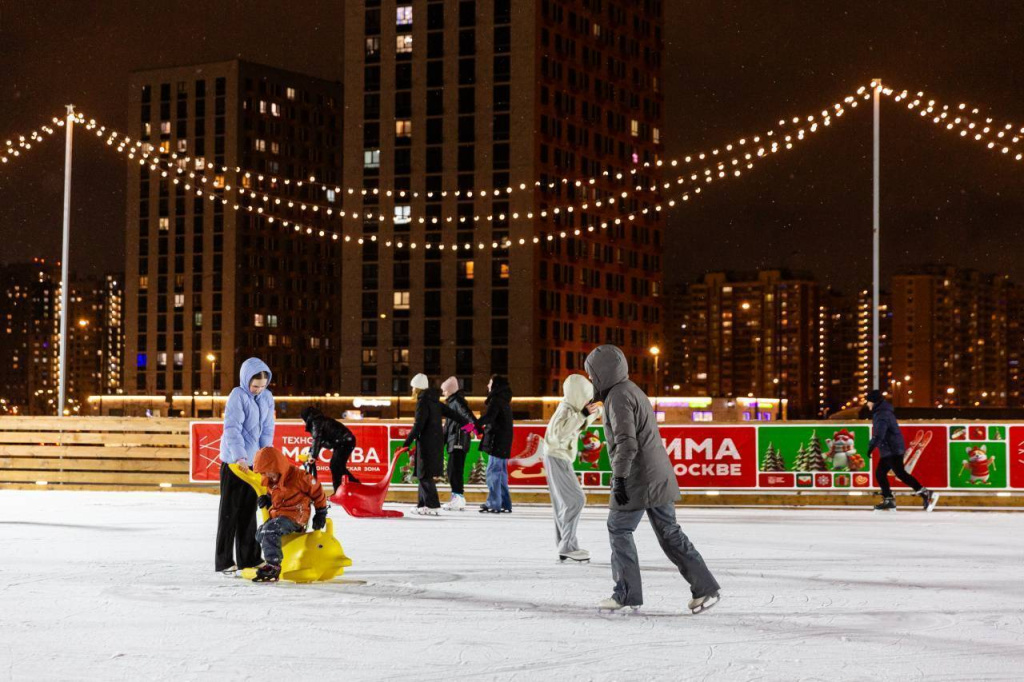 The skating rinks in the Technopolis Moscow SEZ were visited by almost 25 thousand people